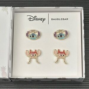 BaubleBar Disney Stitch and Angel Earrings Set